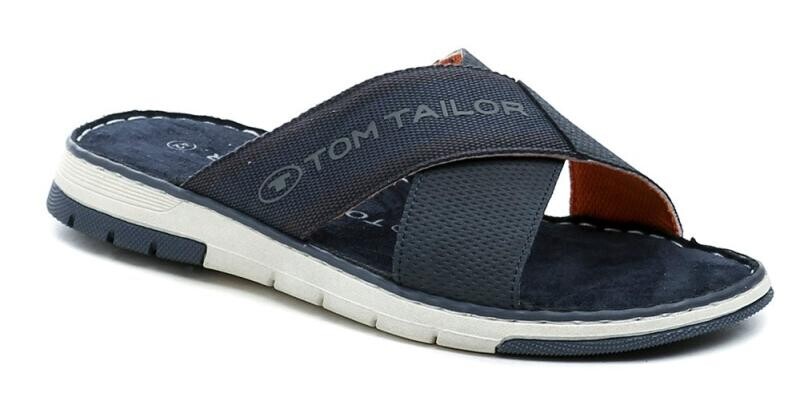 Tom Tailor 7480210004 modré pánské nazouváky