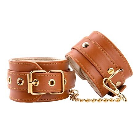 Pouta na nohy BLAZE ELITE Ankle Cuffs Cognac Dream Toys