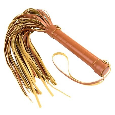 Důtky BLAZE ELITE Flogger Cognac Dream Toys