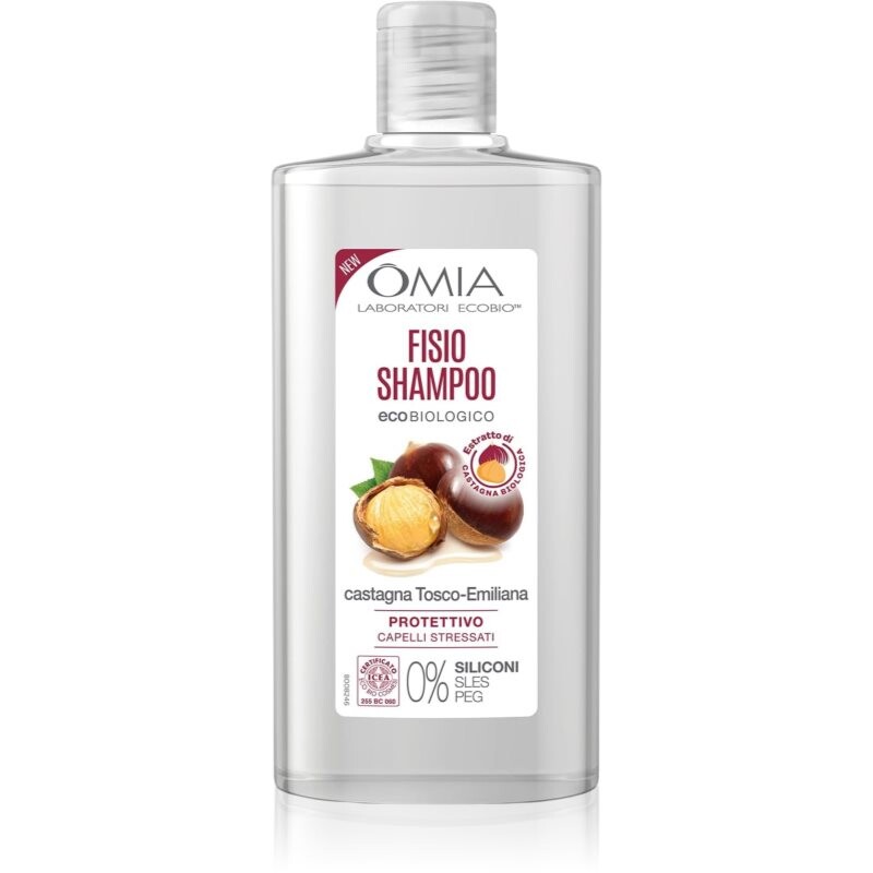 Omia Laboratories Castagna jemný šampon pro slabé, namáhané vlasy 200 ml