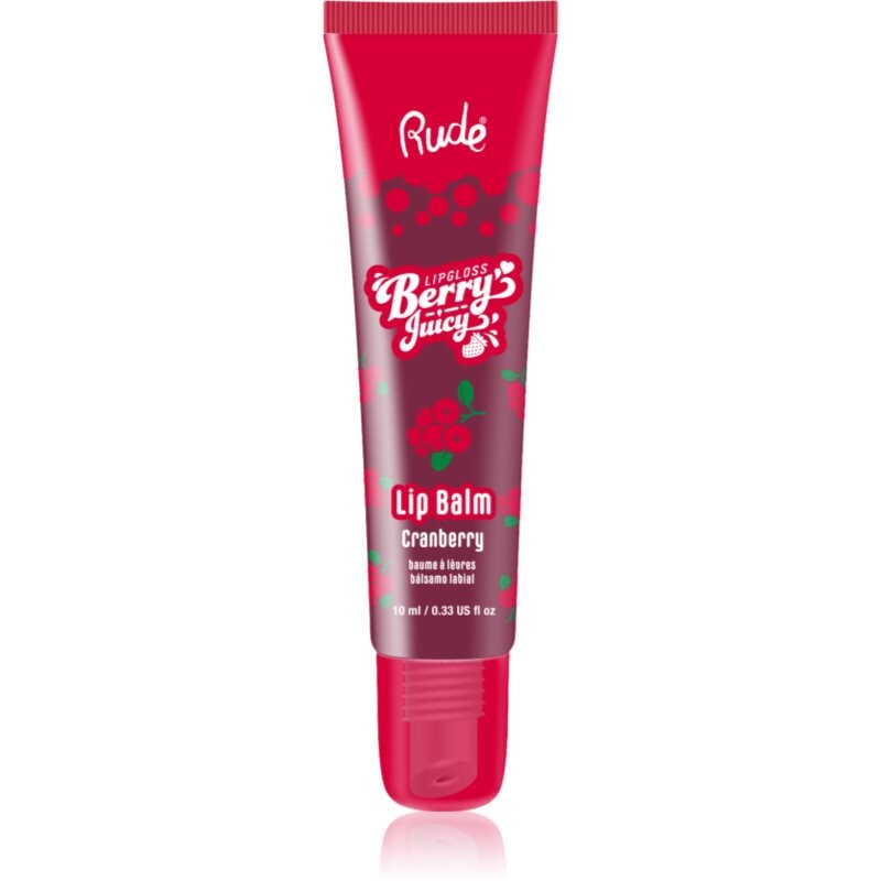 Rude Cosmetics Berry Juicy hydratační balzám na rty odstín Cranberry 10 ml