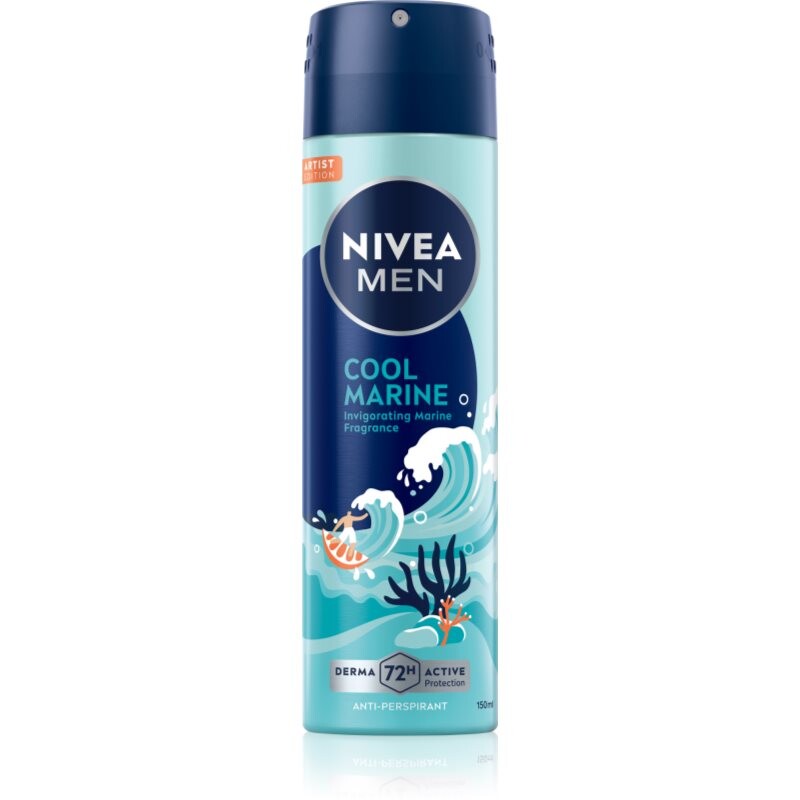 NIVEA MEN Cool Marine antiperspirant ve spreji 150 ml