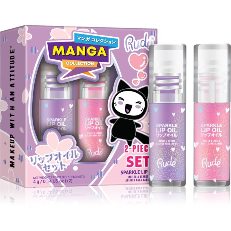 Rude Cosmetics Manga Collection sada na rty Strawberry And Grape Duo