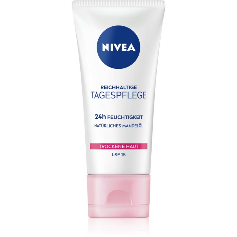 NIVEA Nourishing výživný denní krém pro suchou pleť SPF 15 50 ml