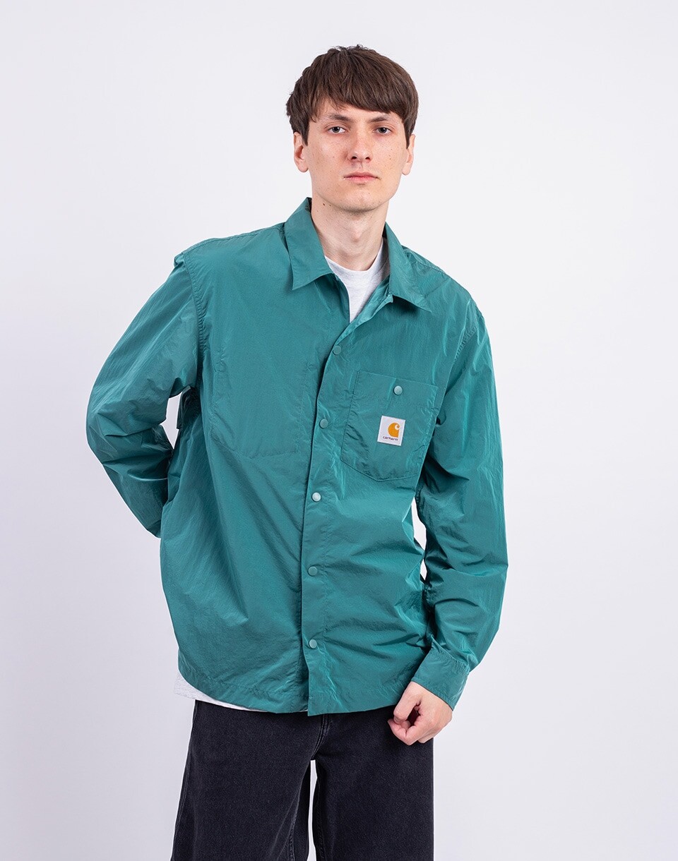 Carhartt WIP Canby Shirt Jacket Silver Pine/White M