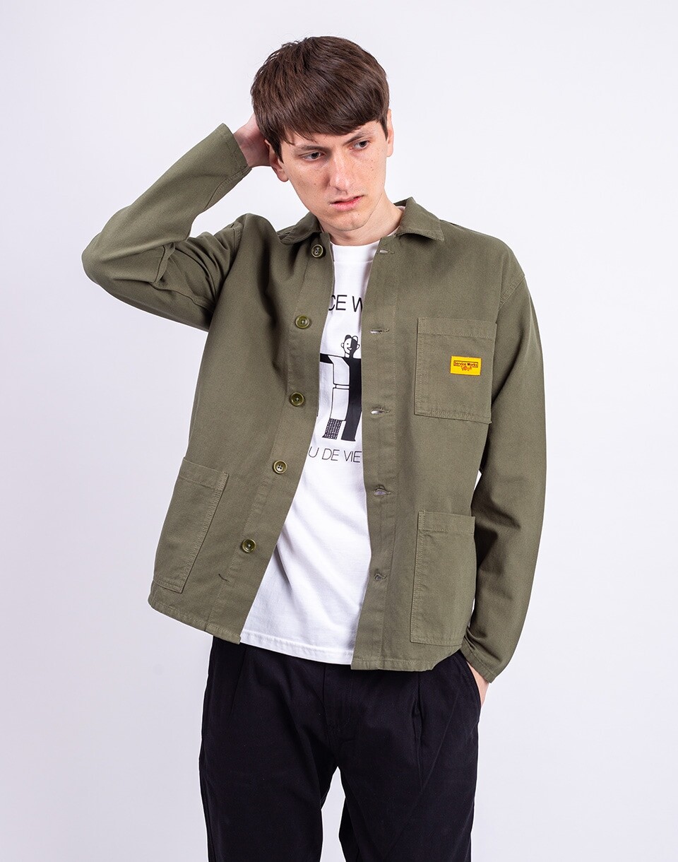 Service Works Canvas Chore Shirt OLIVE S