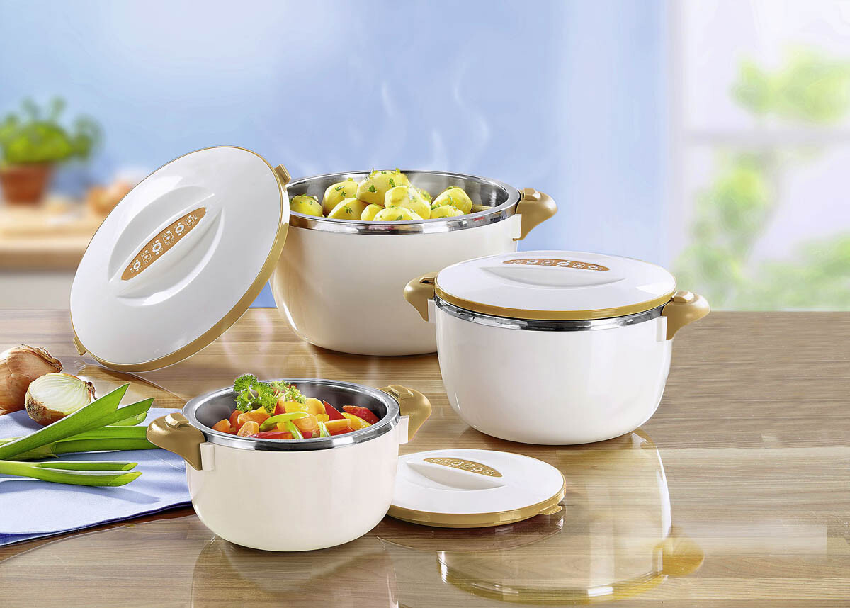 Die moderne Hausfrau Termo mísa 1 l, béžová