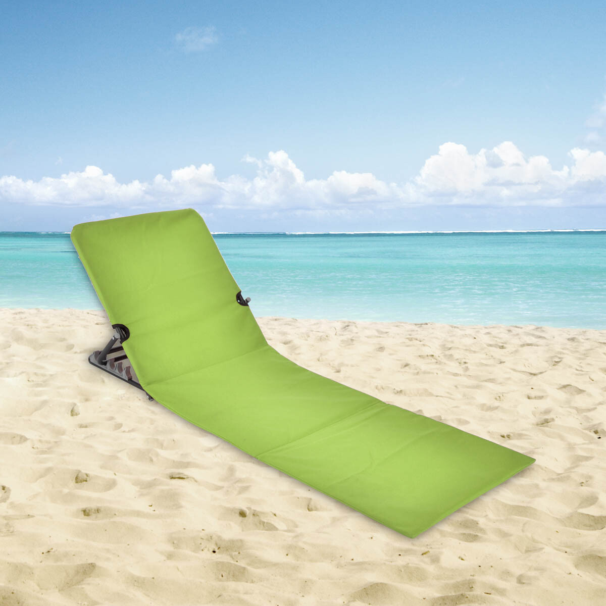 Haushalt international Plážové lehátko skládací, zelené