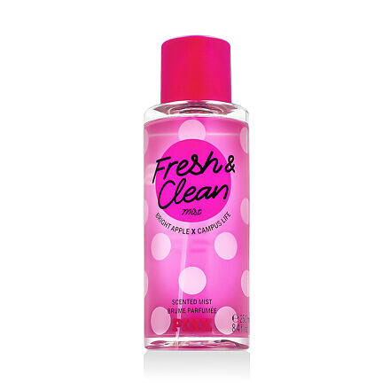 Victoria's Secret Pink Fresh & Clean Bright Apple X Campus Life 250 ml dámský tělový sprej pro ženy
