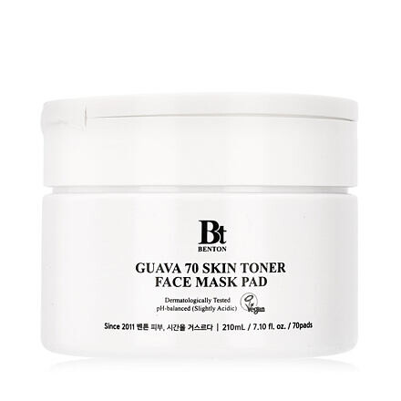 Benton Guava 70 Skin Toner Face Mask Pad zklidňující tonizační polštářky 210 ml unisex