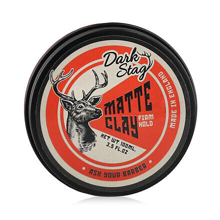 Dark Stag Matte Clay matný jíl na vlasy s extra silnou fixací 100 ml pro muže