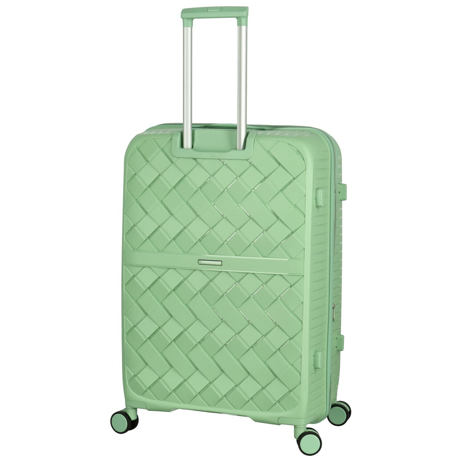 Cestovní plastový kufr Ormi Galileo velikost M, světle zelený