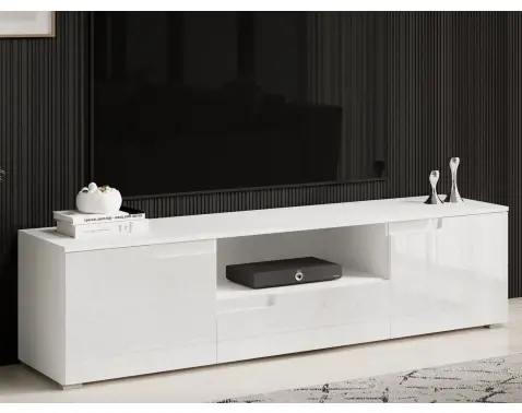 TV skříňka Spice, bílá lesk