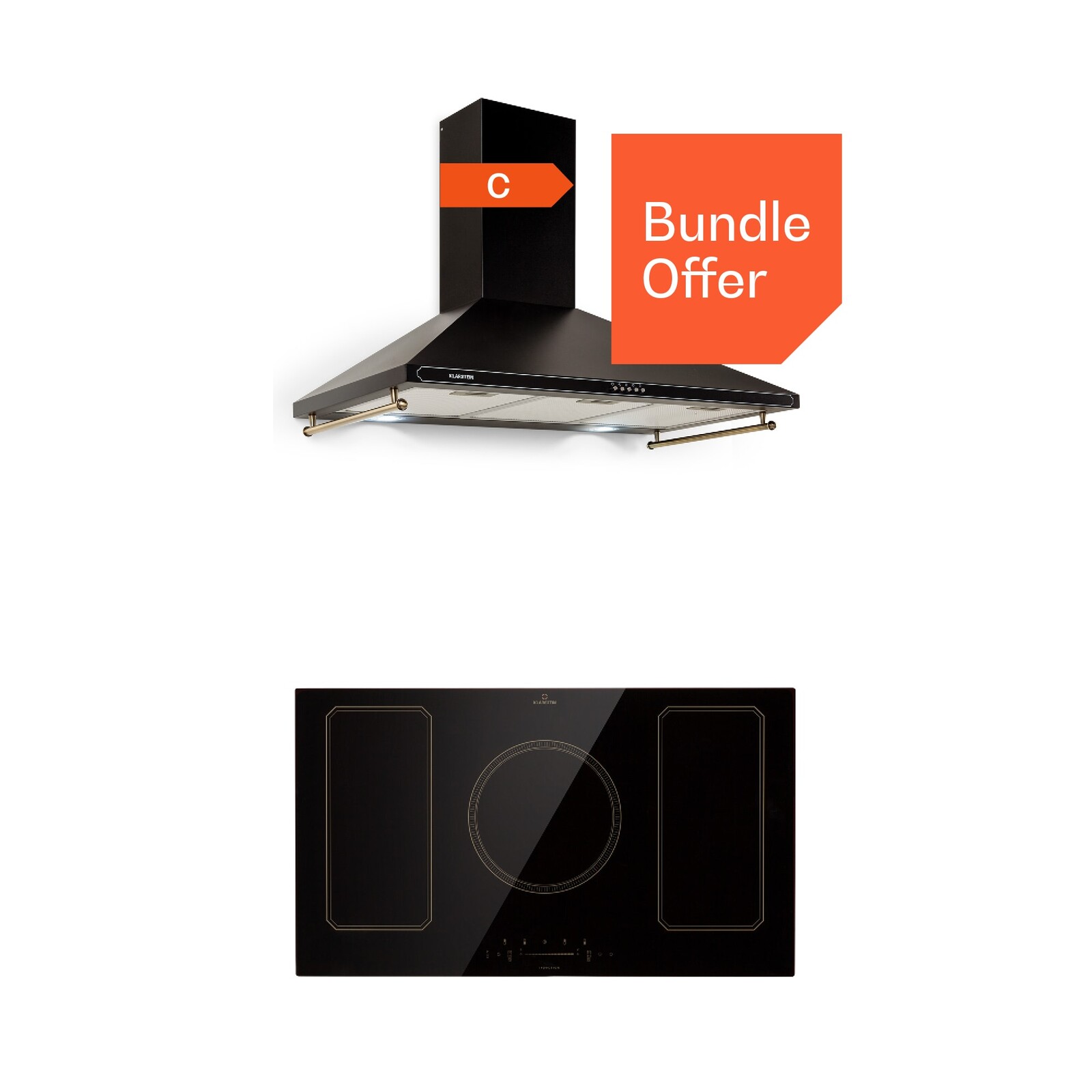 Klarstein Victoria 90 Duo Set indukce | 90 cm | indukční varná deska | digestoř