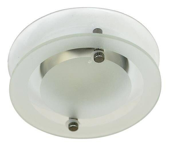 Pevné stropní svítidlo bílé se sklem OZS-07