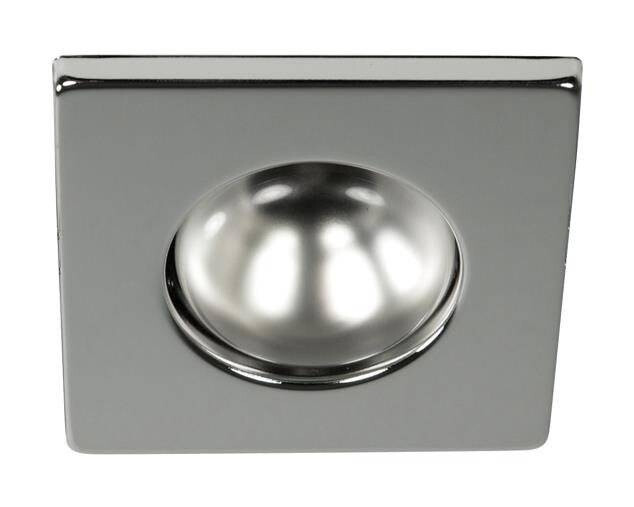 Pevné čtvercové chromové stropní svítidlo