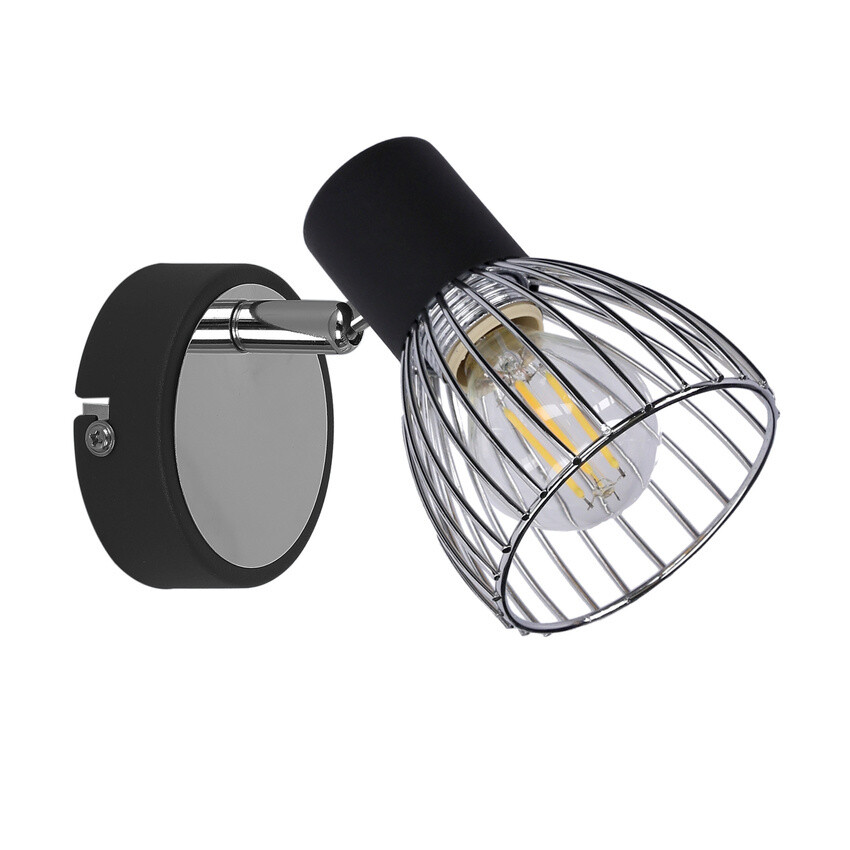 Nástěnná lampa 1X40W E14 černá + chrom MODO