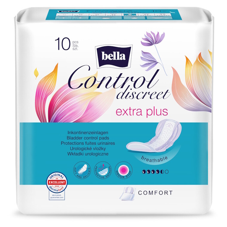BELLA CONTROL Discreet inkontinenční vložky Extra Plus 10 kusů