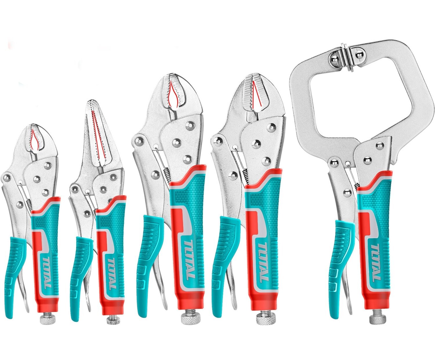 Sada rychloupínacích kleští 5ks Total TOS23091