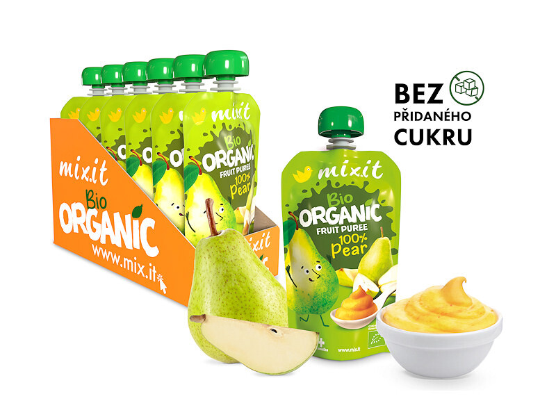 Mixit Mixit BIO ovocná kapsička - 100% Hruška 110g