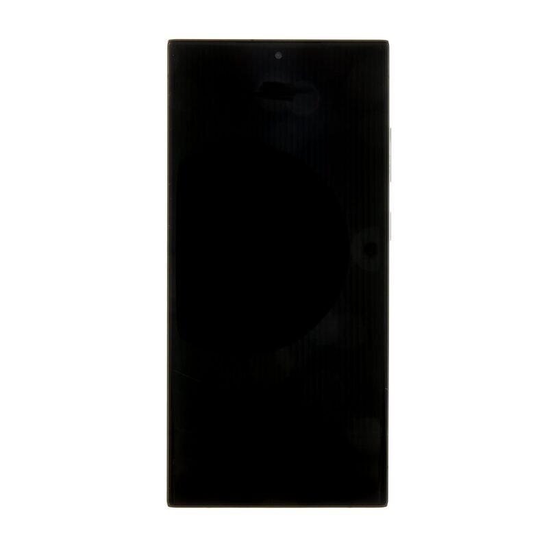 LCD display Samsung S918 Galaxy S23 Ultra + dotyk + přední kryt Service Pack Original Phantom Black