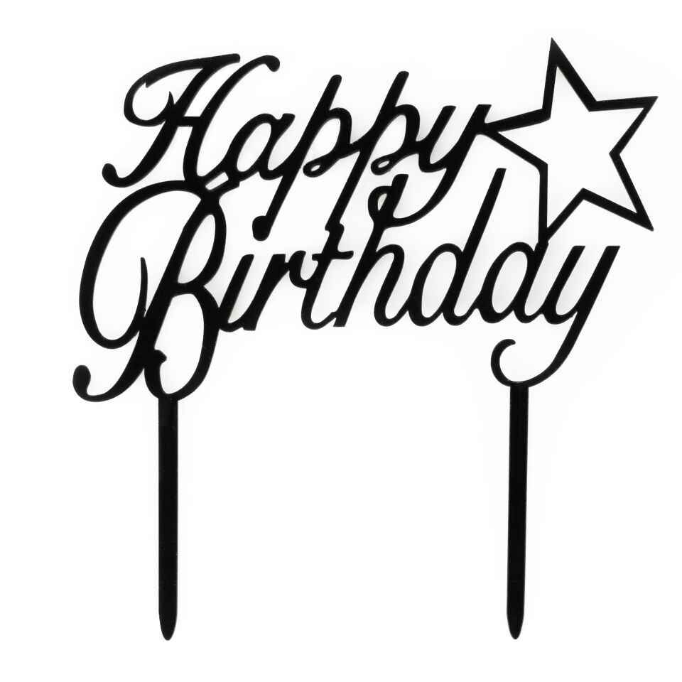 Cake Masters Zapichovací dekorace Happy Birthday