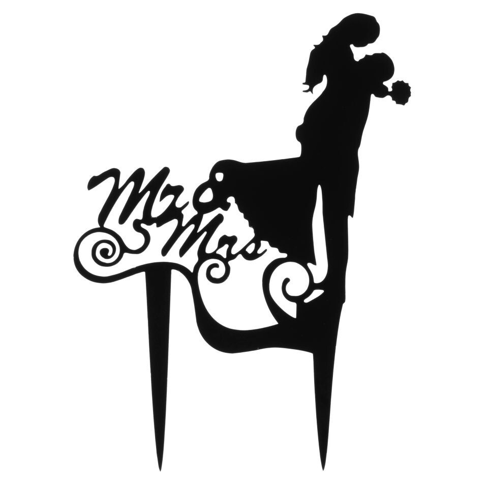 Cake Masters Zapichovací dekorace Mr. & Mrs.