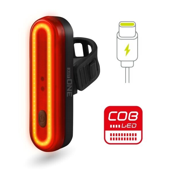 One FLASH 40 Zadní světlo na kolo, černá, velikost