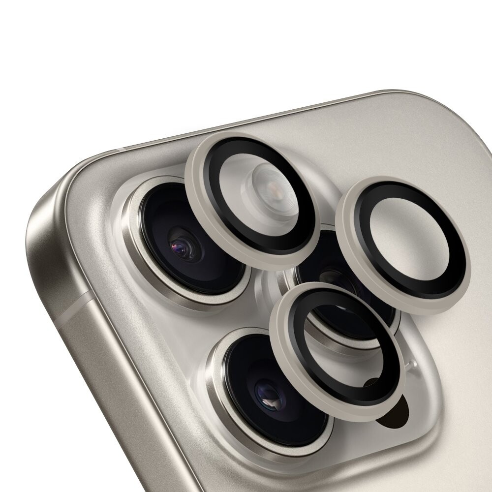 Ochrana čoček OBAL:ME pro Apple iPhone 15 Pro-15 Pro Max Natural Titanium