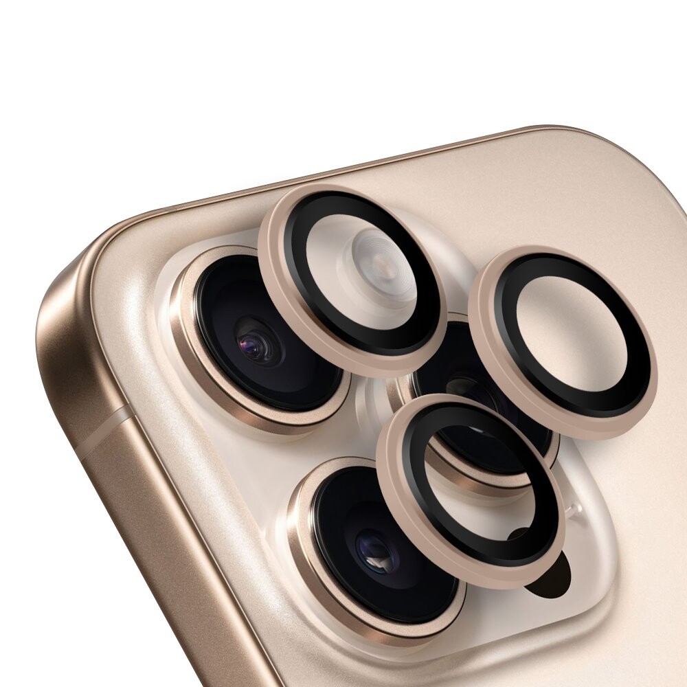 Ochrana čoček OBAL:ME pro Apple iPhone 16 Pro-16 Pro Max Desert Titanium
