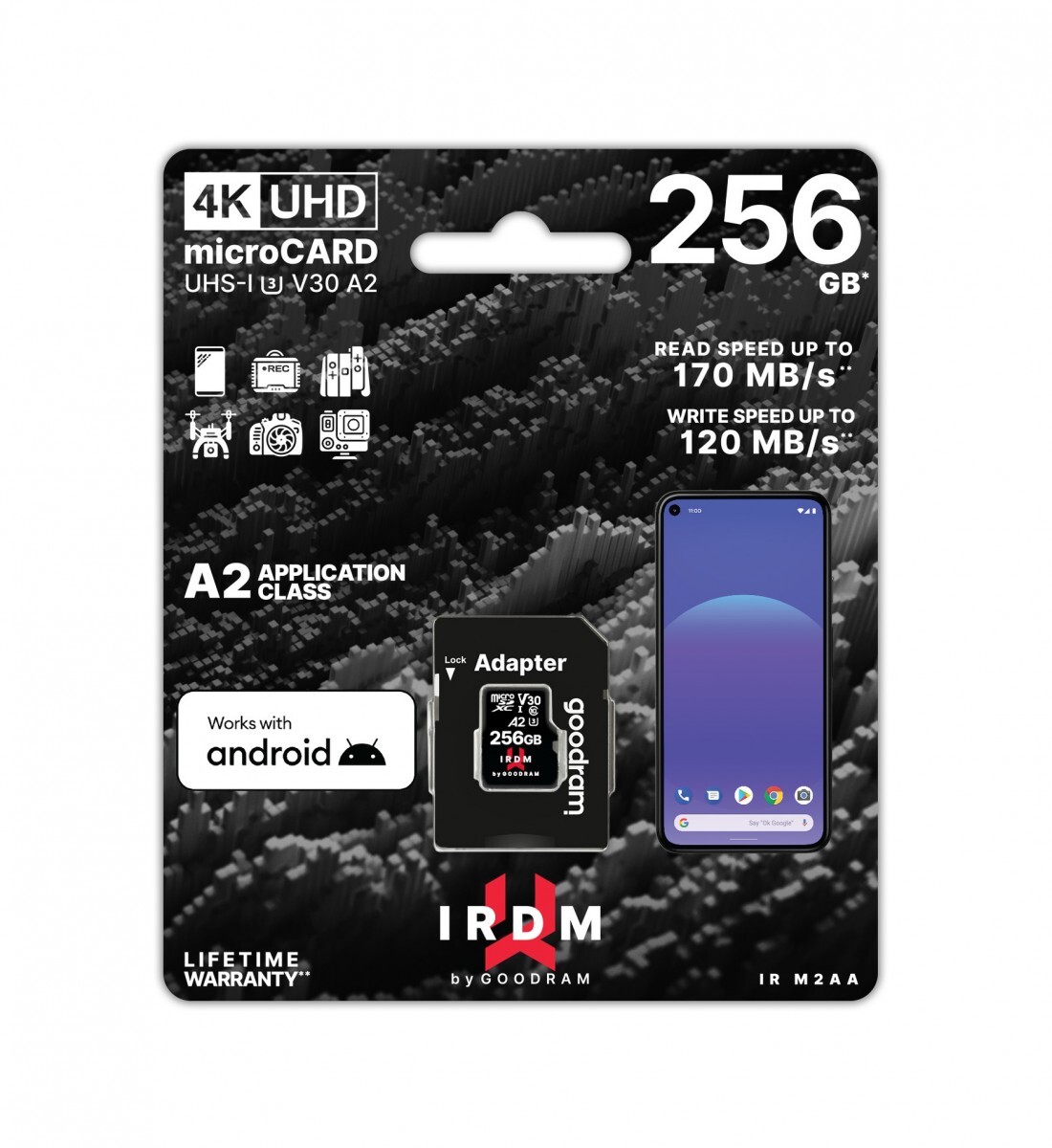 Paměťová karta GOODRAM 256 GB IRDM UHS-I U3 V30 59639
