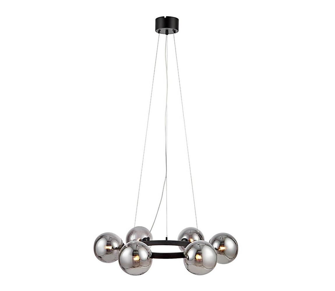 Markslöjd Markslöjd 108051 - Lustr na lanku CIRCLE 6xG9/20W/230V černá