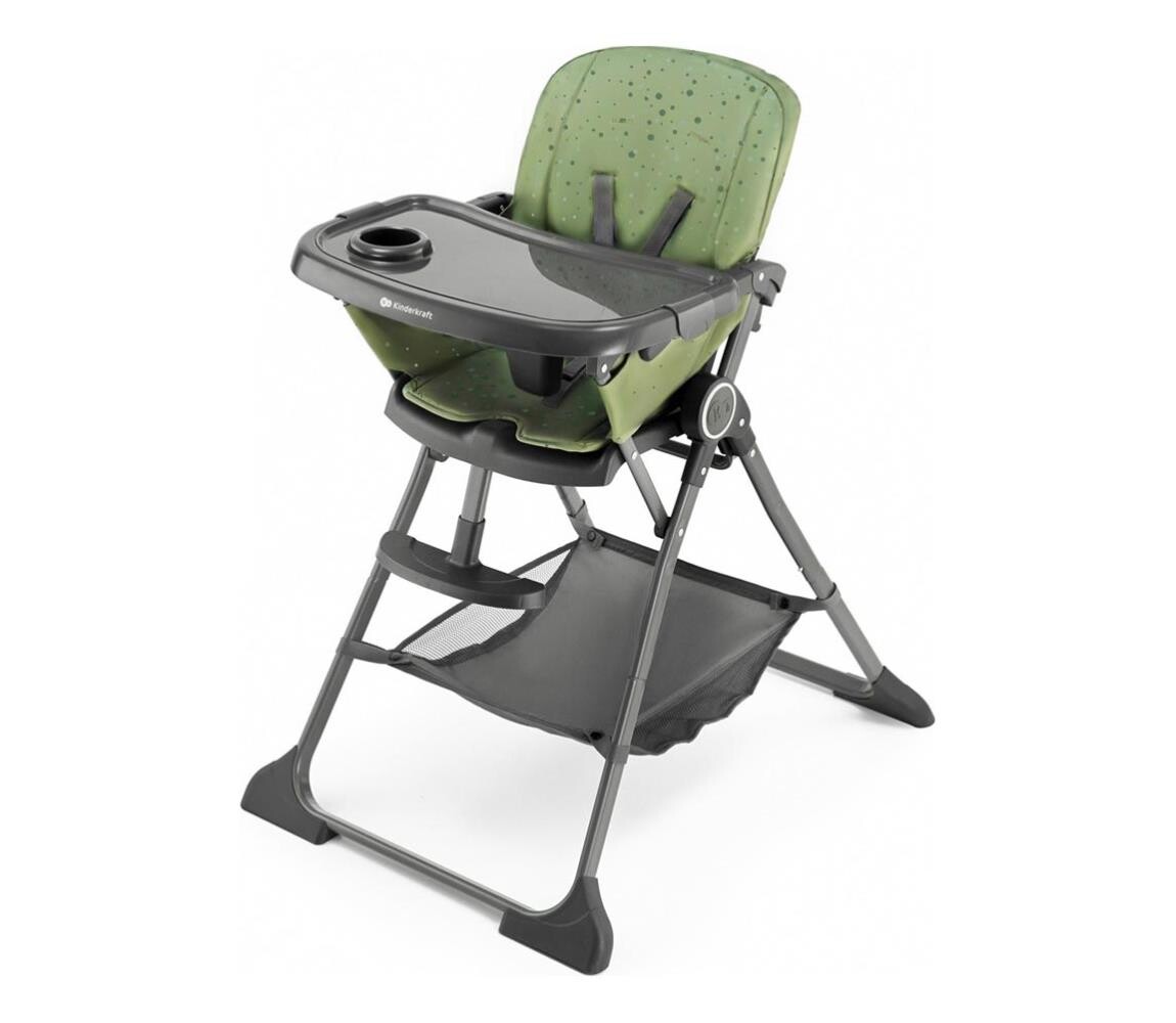 Kinderkraft KINDERKRAFT - Dětská jídelní židle FOLDEE zelená