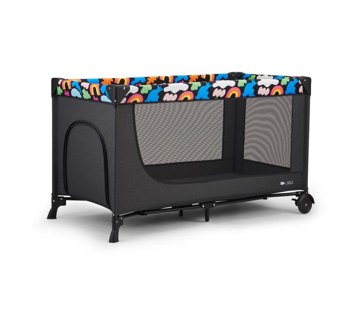 Kinderkraft KINDERKRAFT - Cestovní postýlka JOY 2 Happy shapes
