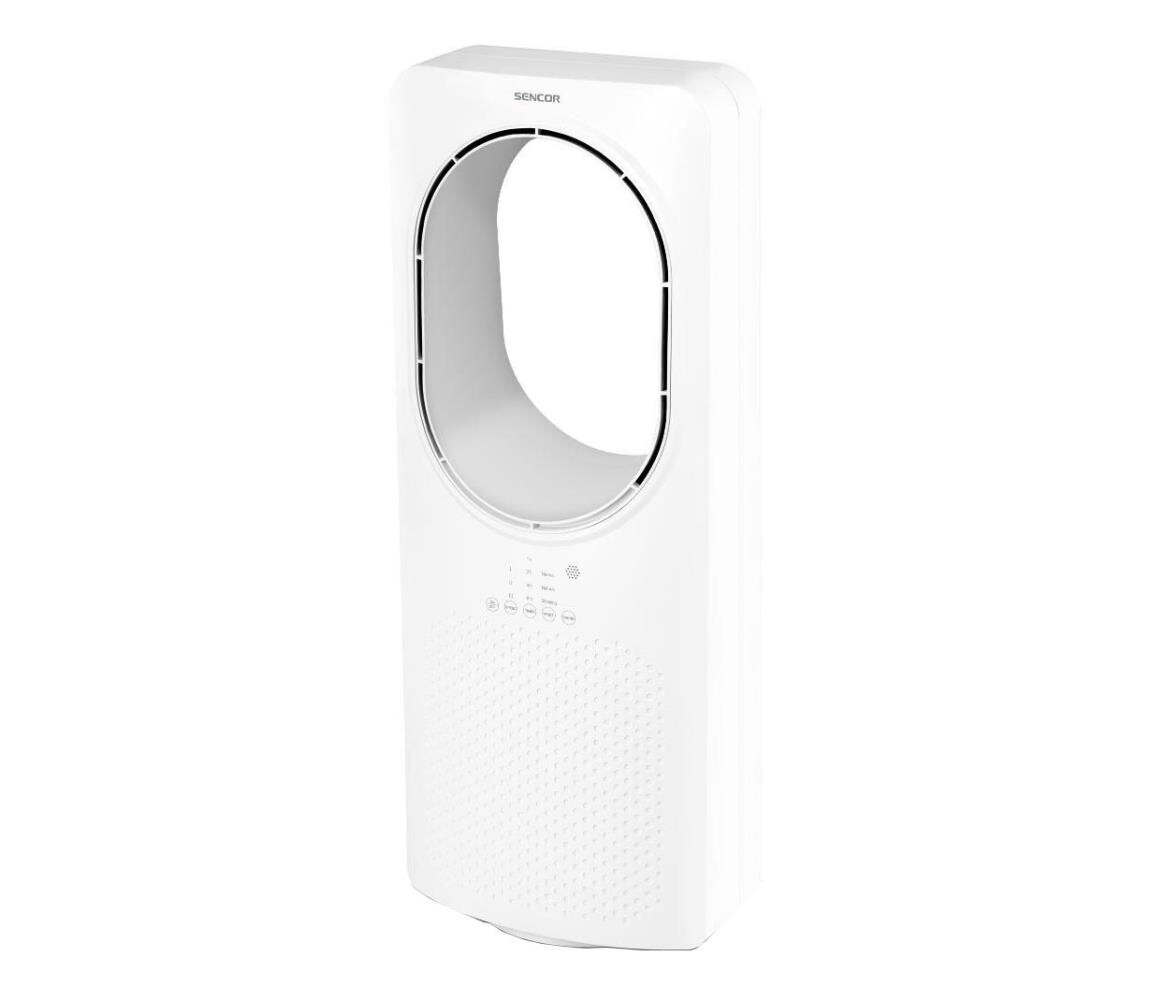 Sencor Sencor - Podlahový bezvrtulový látor 50W/230V bílá + dálkové ovládání