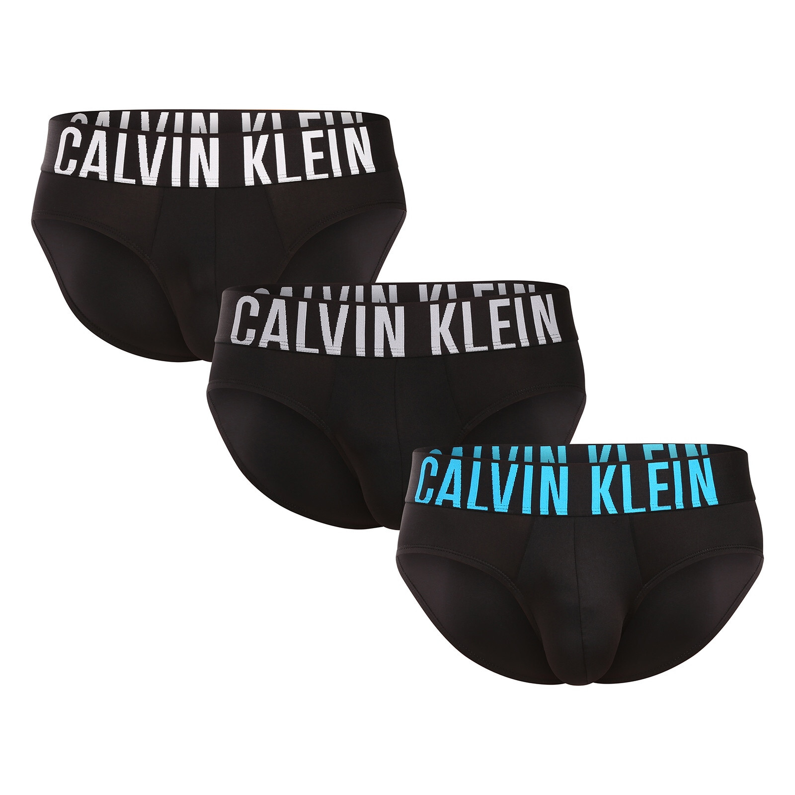 3PACK pánské slipy Calvin Klein černé (NB3610A-VVL) S