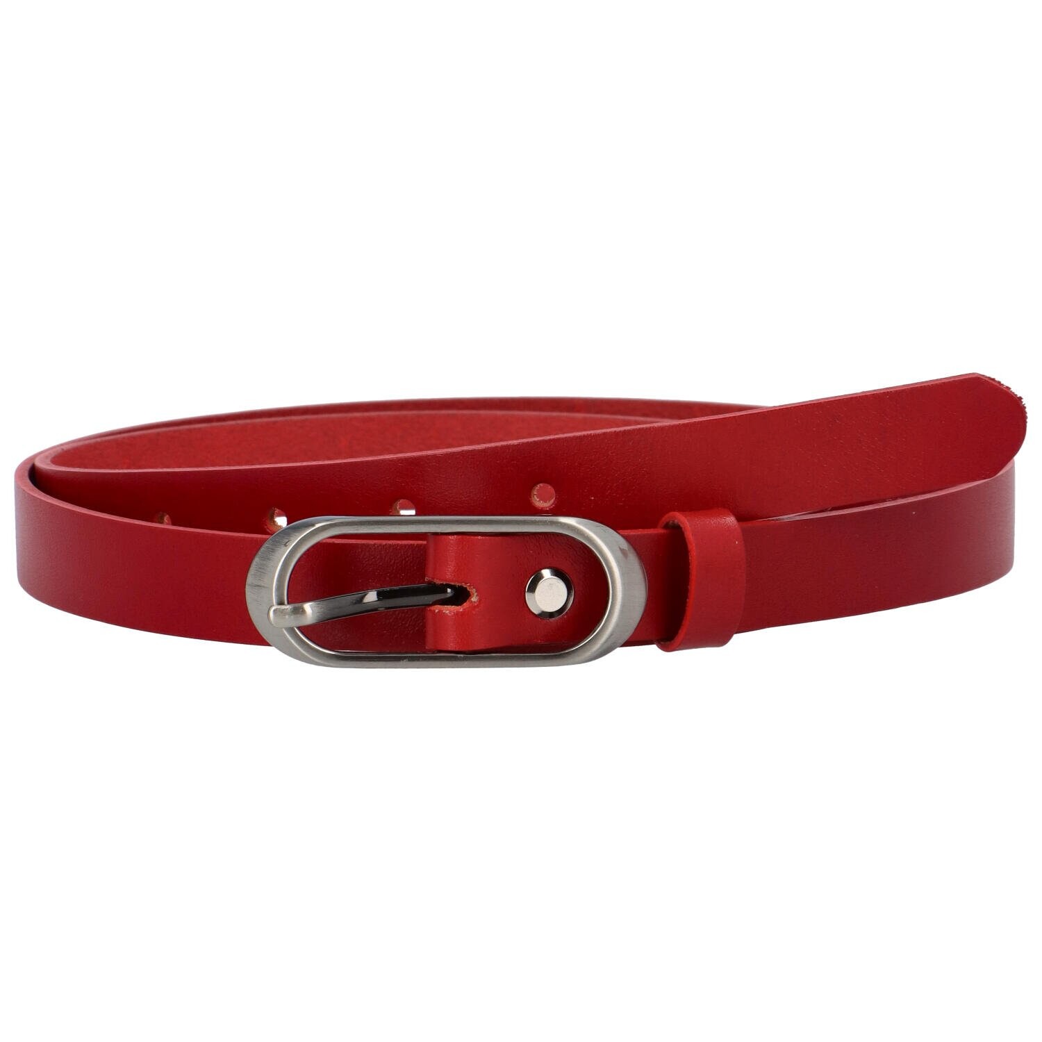 Dámský kožený opasek červený - PB Laimis 100 červená