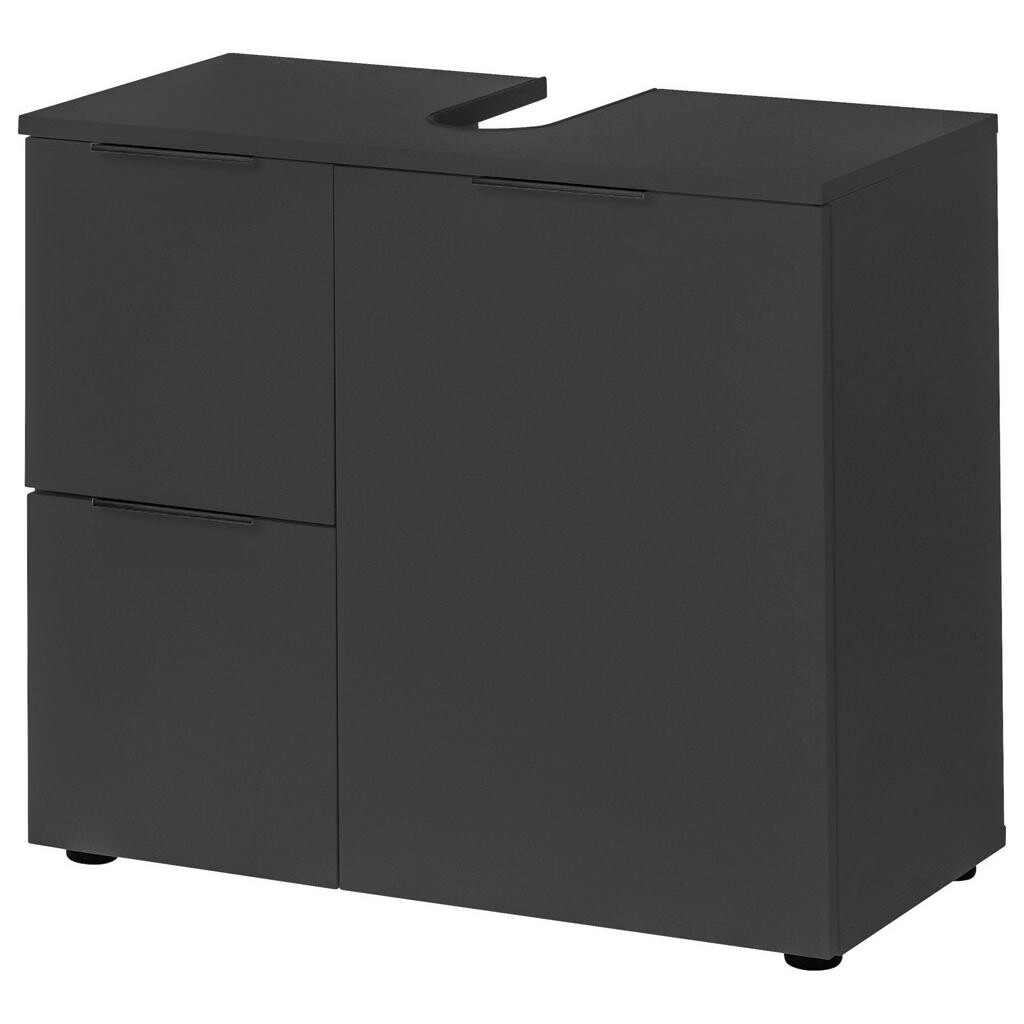 Xora SKŘÍŇKA POD UMYVADLO, černá, černá, 70/60/35 cm