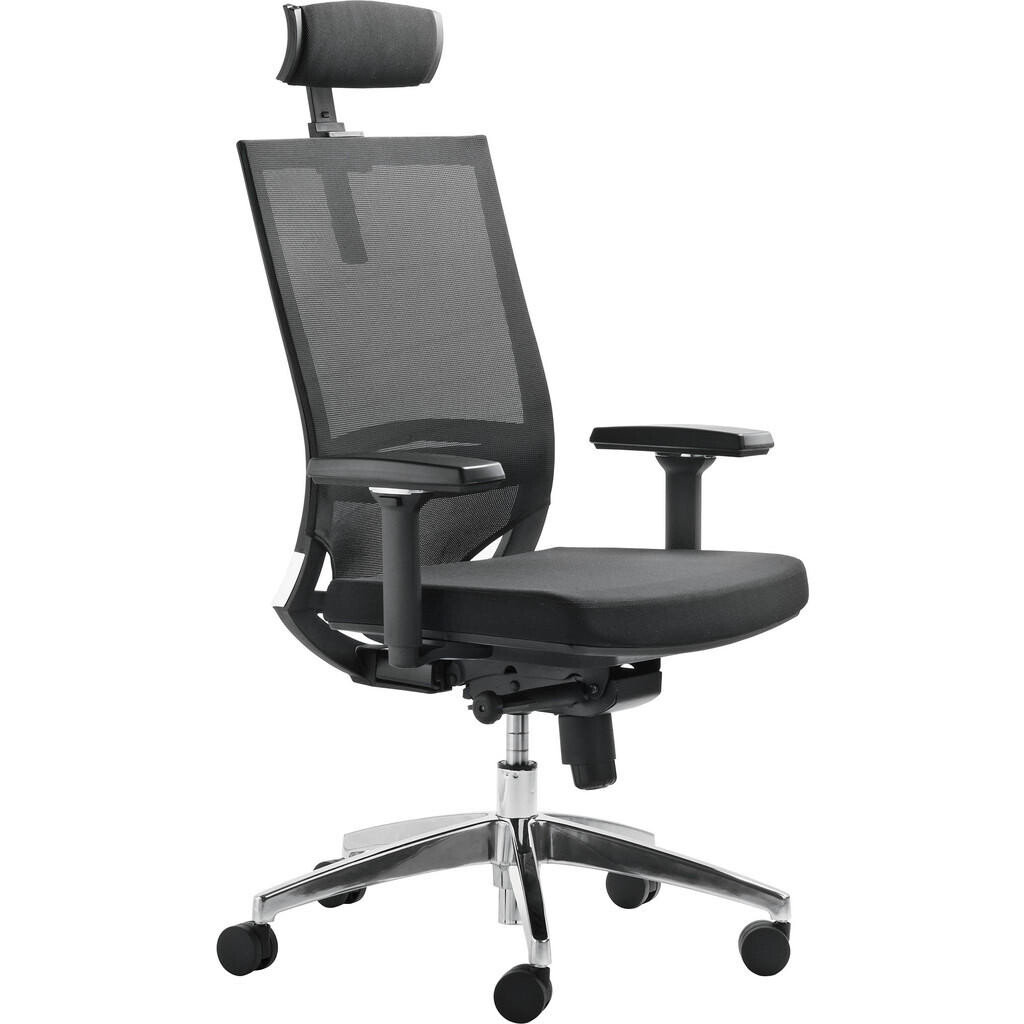 XXXL OTOČNÁ ŽIDLE, tkaná látka, černá