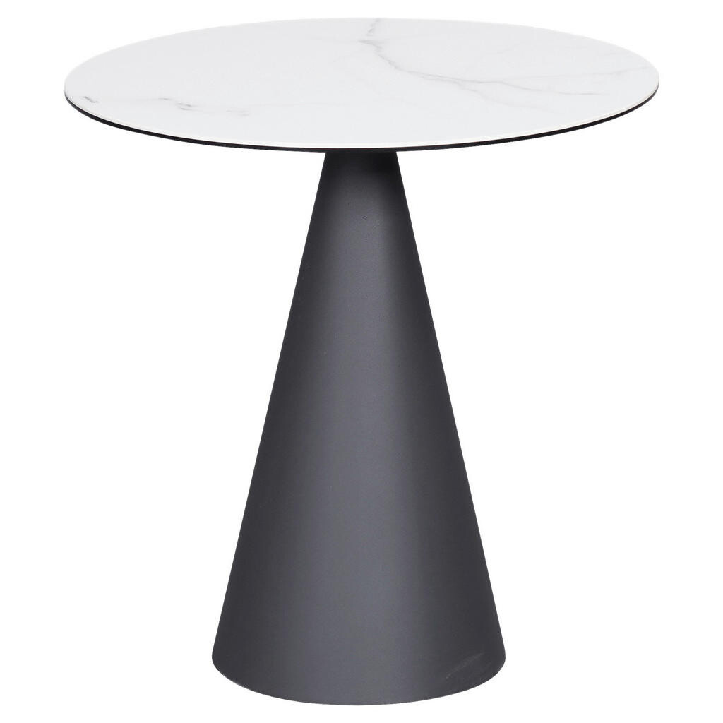Dieter Knoll ODKLÁDACÍ STOLEK, antracitová, bílá