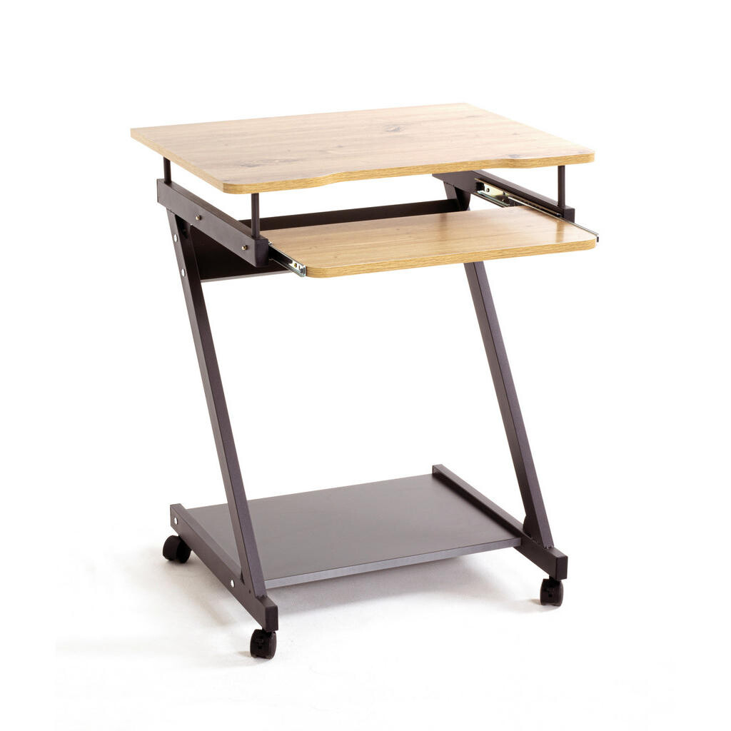 XXXL PC STŮL, antracitová, černá, barvy dubu, 60/49/76 cm