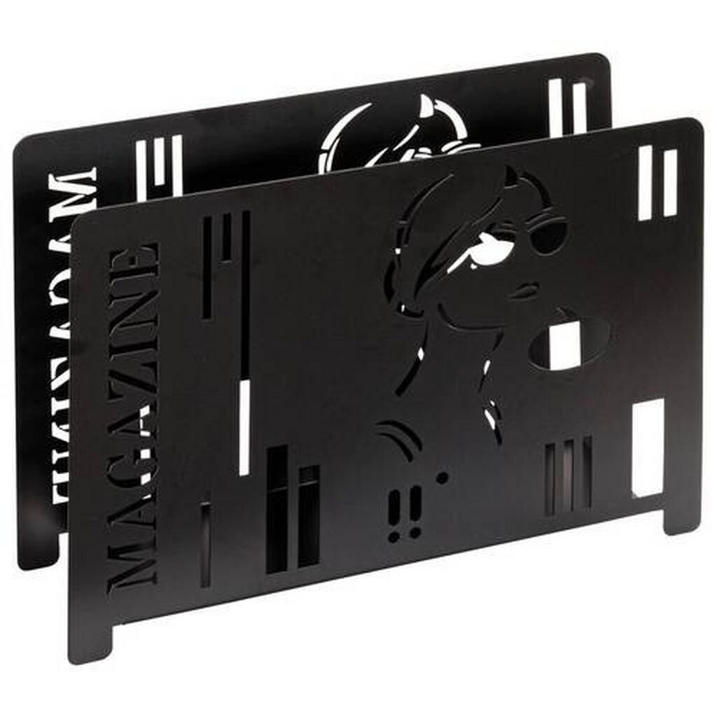 XXXL STOJAN NA NOVINY, černá