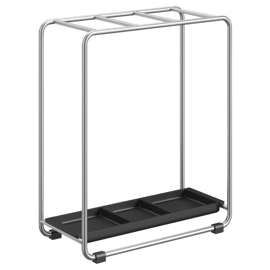 Zack STOJAN NA DEŠTNÍKY, černá, barvy nerez oceli