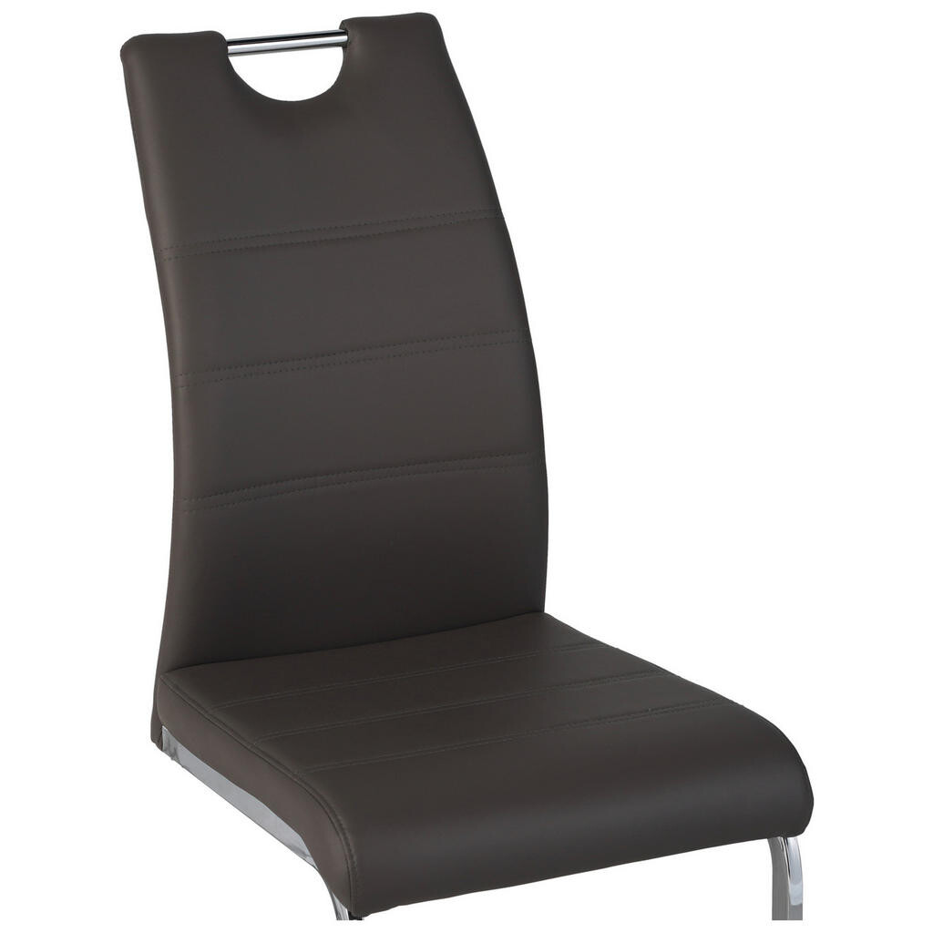 P & B HOUPACÍ ŽIDLE, šedohnědá, barvy chromu