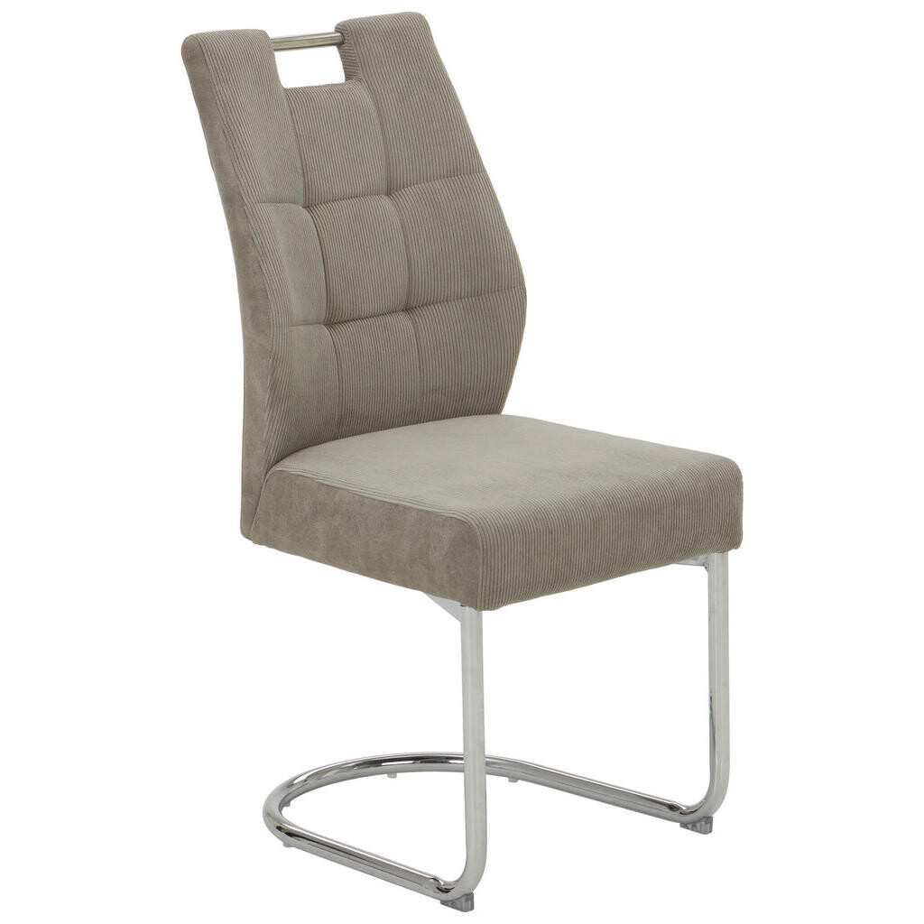 Carryhome HOUPACÍ ŽIDLE, barvy chromu, béžová