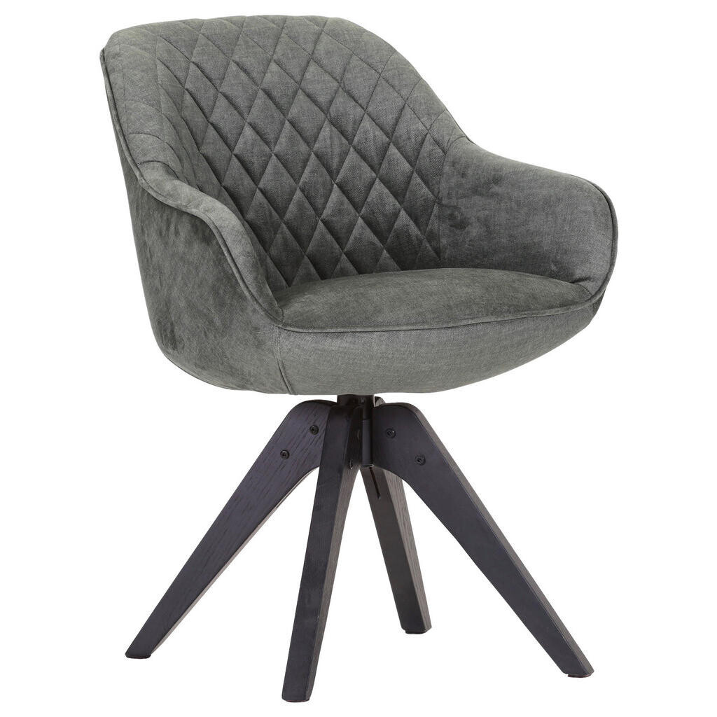 Landscape ŽIDLE S PODRUČKAMI, plochá tkanina, šedá, zelená