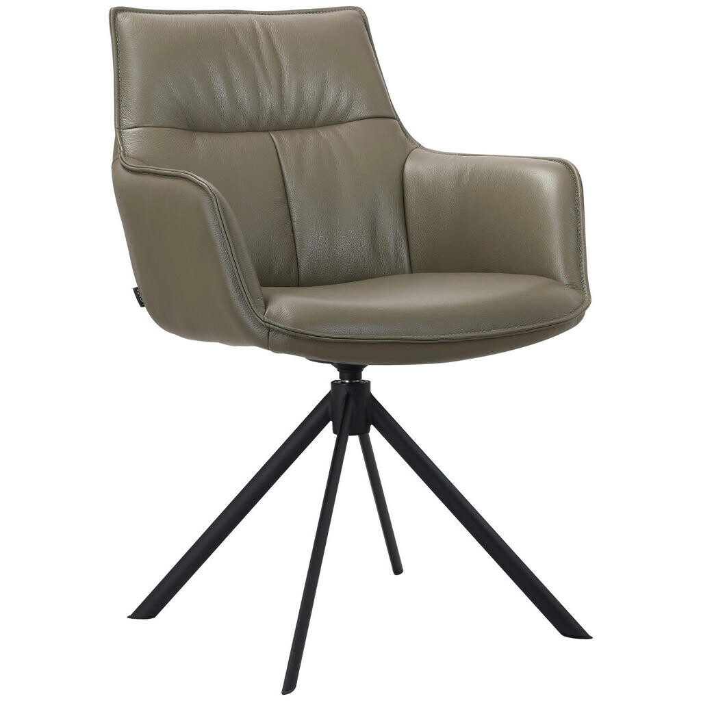 Novel ŽIDLE S PODRUČKAMI, železo, černá, olivově zelená