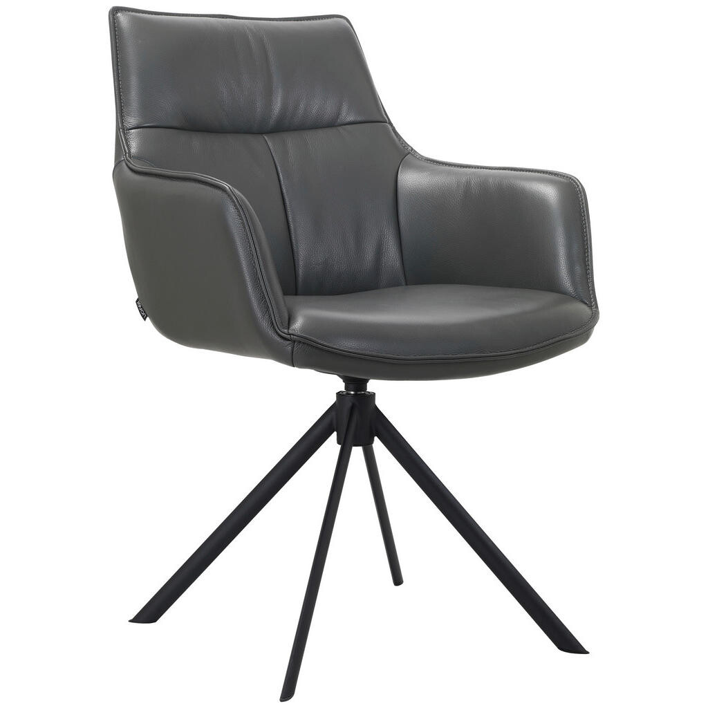 Novel ŽIDLE S PODRUČKAMI, železo, antracitová, černá