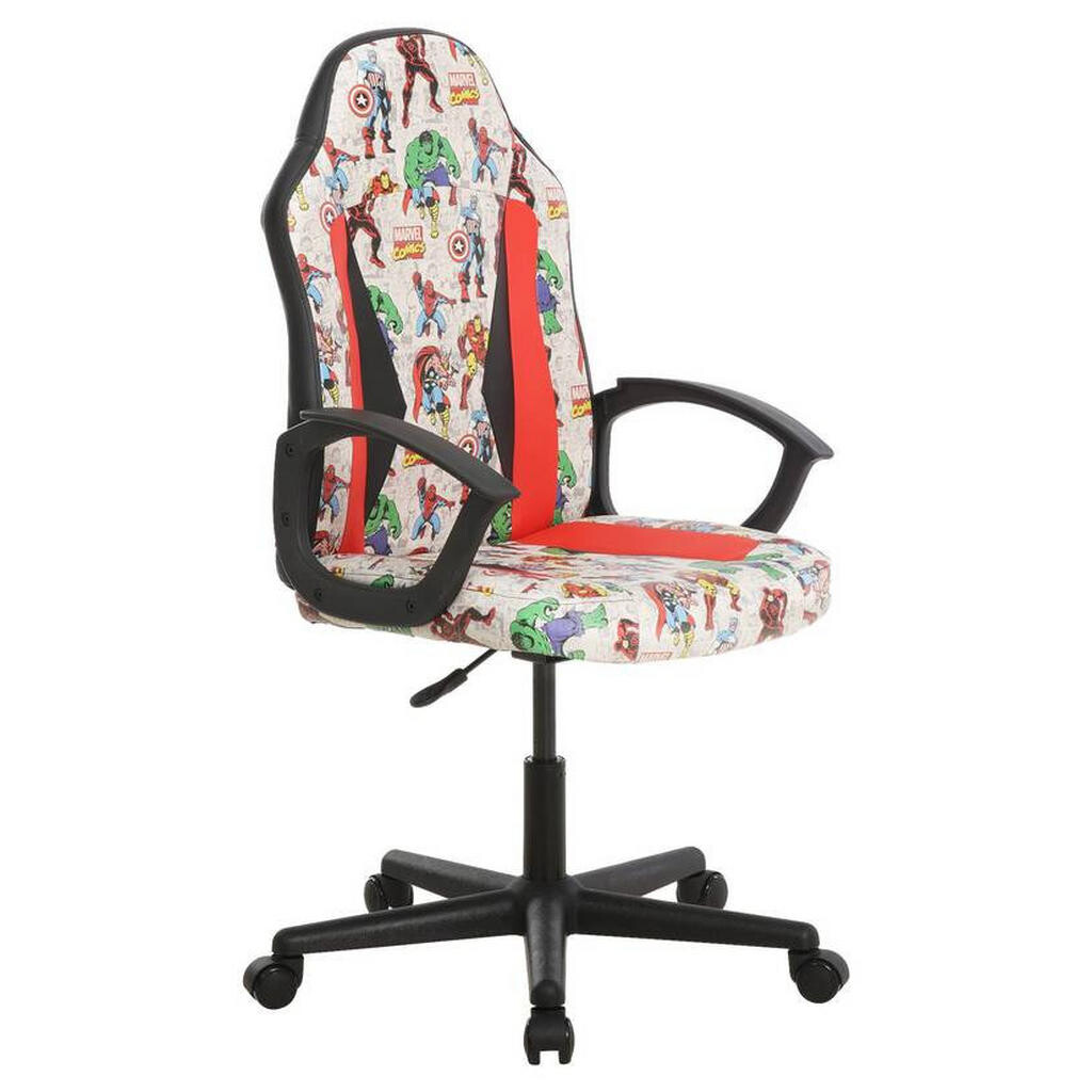 Marvel HERNÍ ŽIDLE, vzhled kůže, vícebarevná, červená, černá, bílá