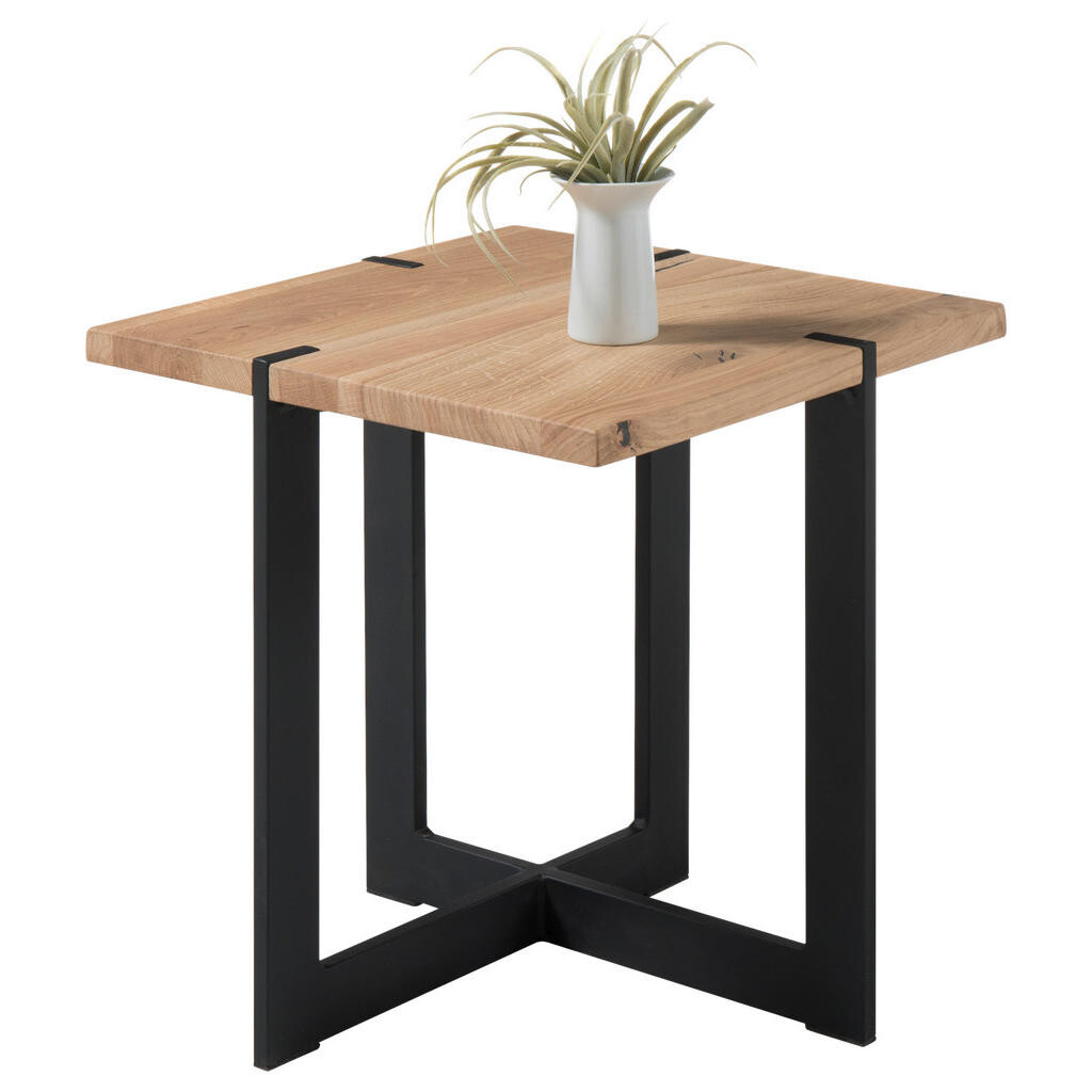Livetastic KONFERENČNÍ STOLEK, černá, barvy dubu, dřevo, kov, 45/45/50 cm